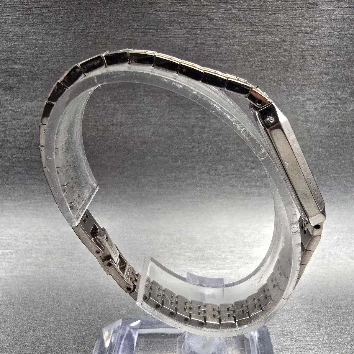 Citizen Tank Watch Women 13mm Champagne Dial Two Tone Rectangle New Battery JP8