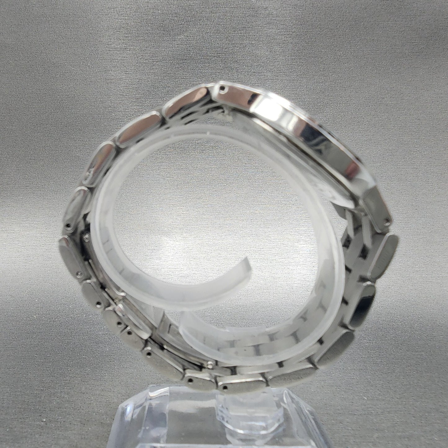 ESQ Daydate Watch Men 37mm White Dial Stainless Steel E5312 Round PARTS9
