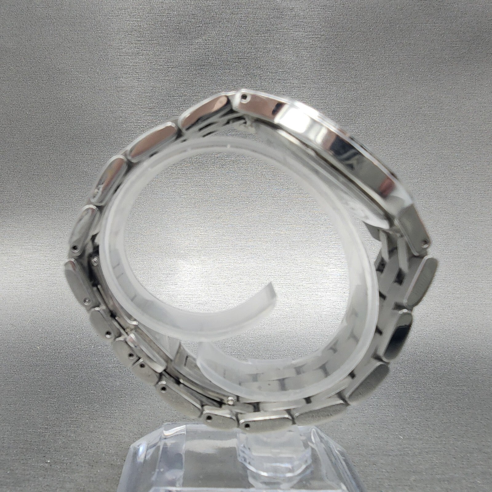 ESQ Daydate Watch Men 37mm White Dial Stainless Steel E5312 Round PARTS9