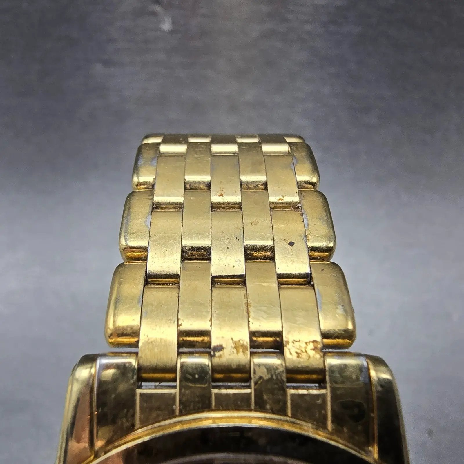 Citizen Eco-Drive Watch Men 35mm Black Dial Gold Tone Round G431-T001823 Runs4