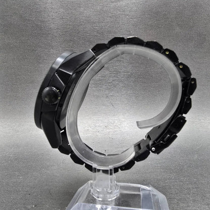 Nixon The Corporal Watch Men 48mm Black Dial Black Tone Round Bracelet new BattP6