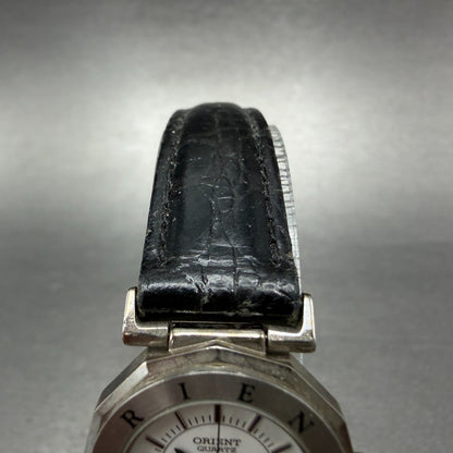 Orient Watch Women 24mm White Dial Silver Tone Round New Battery Vintage4