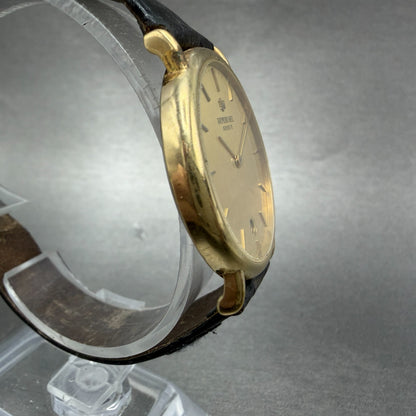 Raymond Weil Watch Men 32mm Champagne Dial Gold Tone Date 9124-2 New Battery3