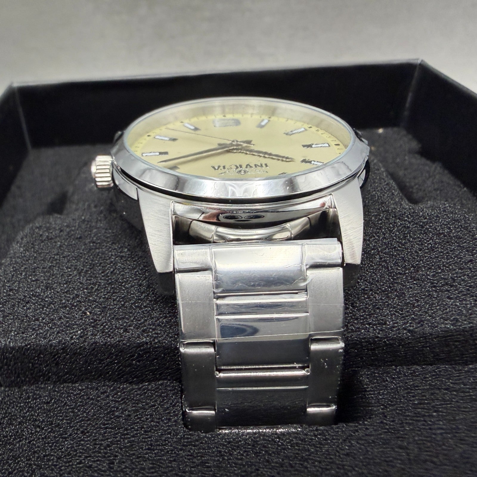 Invicta Celestial Watch Men 43mm Cream Dial Silver Round Bracelet 484924
