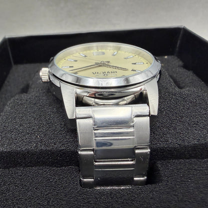 Invicta Celestial Watch Men 43mm Cream Dial Silver Round Bracelet 484924