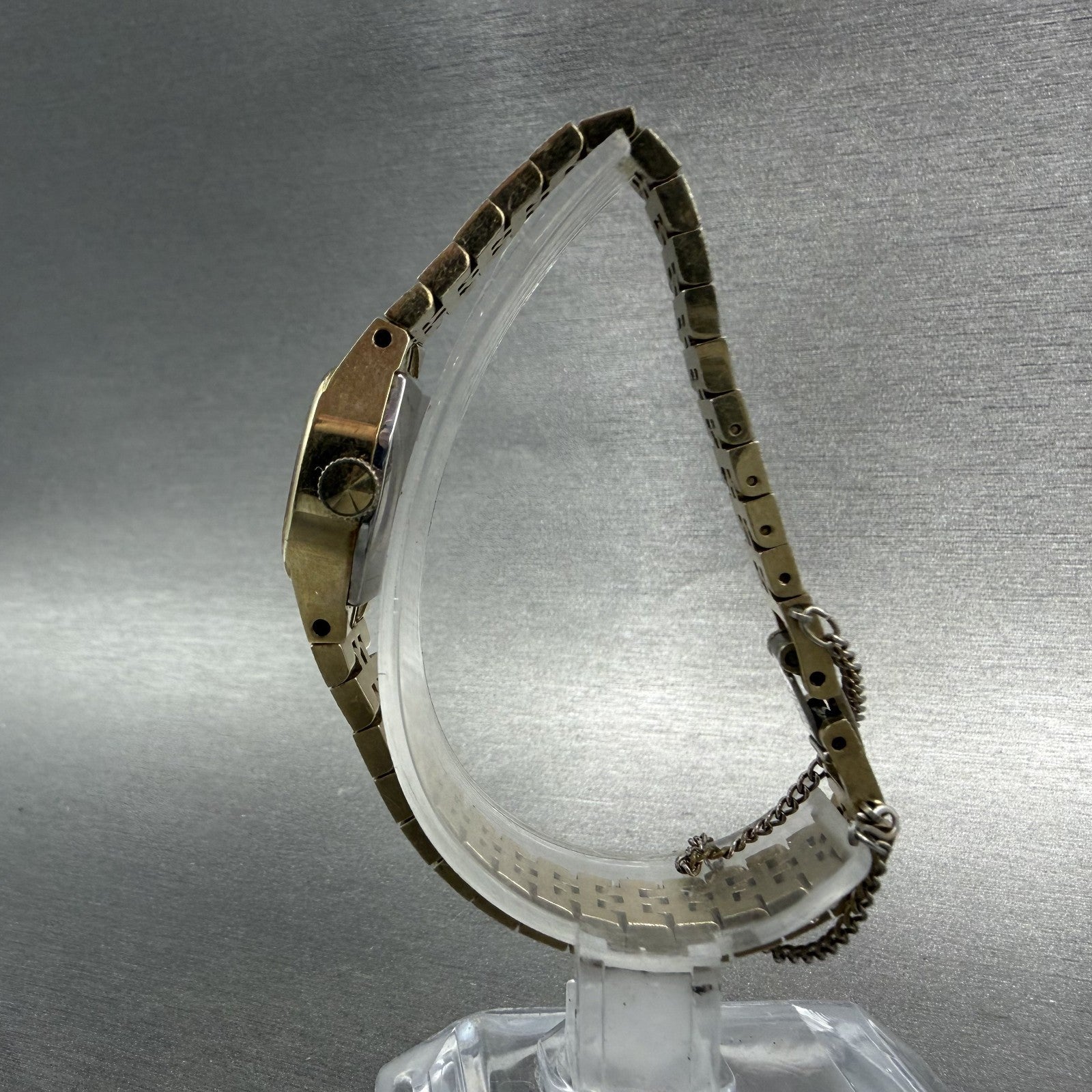 Seiko Watch Women 19mm Brown Dial Gold Tone Rectangle Manual Wind Runs 11-39496