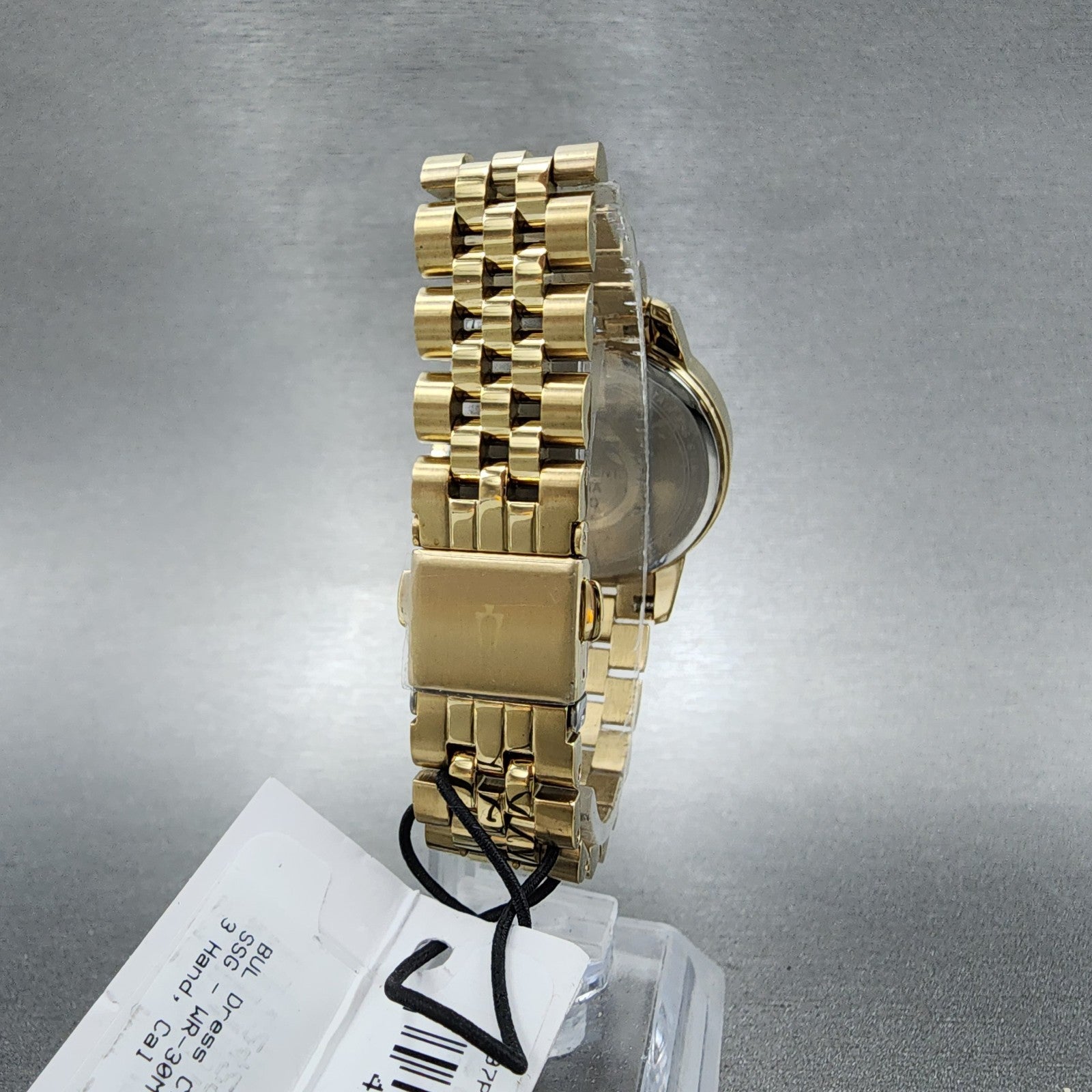 Bulova Watch Women 32mm Cream Dial Gold Tone Date Round 97P155 New Battery7