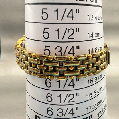 Citizen CQ Watch Women 15mm Champagne Dial Gold Rectangle 2250-S04701 New Batt9