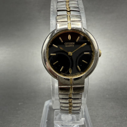 Citizen Watch Women 21mm Black Dial Two Tone Round 5920-S006007 New Battery AB0