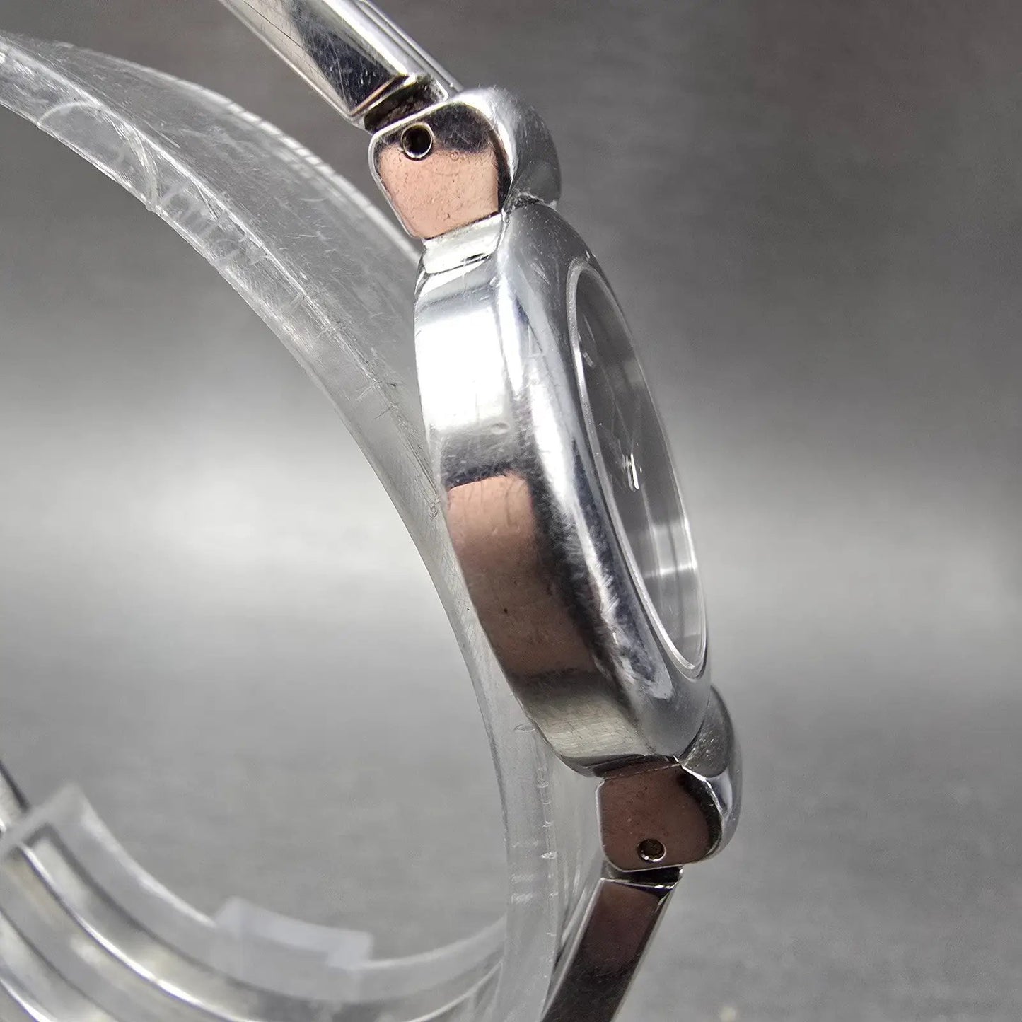 Movado Harmony Watch Women 23mm Black Dial Silver Tone 84 A1 809 A New Battery3