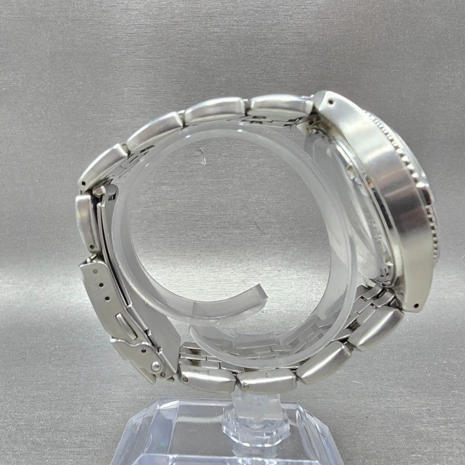 Fossil Blue Watch Men 40mm Red & Silver Dial Silver Tone AM-3614 New Battery8