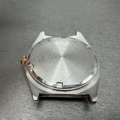Orient Swimmer Watch Men 32mm Gold Dial Two Tone Date Octagon New Battery VTG9