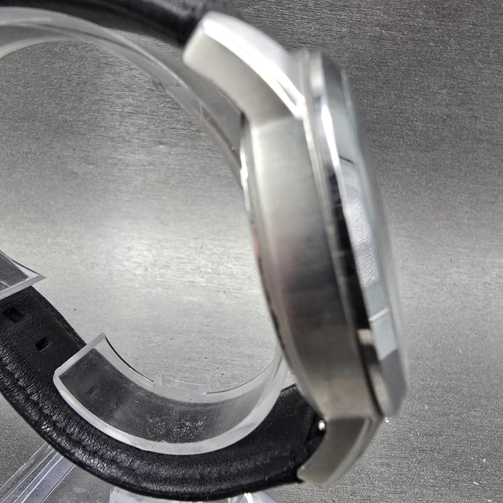 Fossil Grant Chronograph Watch Men 44mm Black Dial Silver Tone FS4812 NewBattery10
