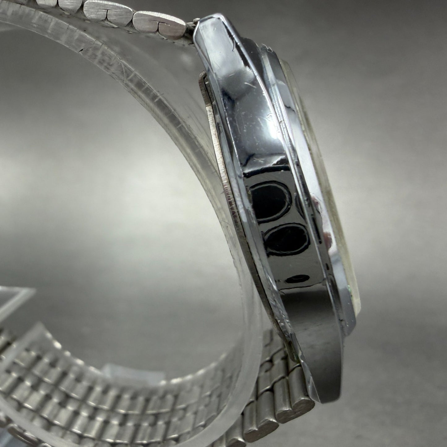 Casio MQ-514 Watch Men 33mm White Dial Silver Tone Round Daydate New Battery3