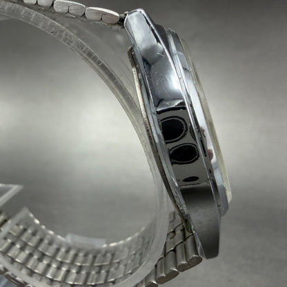 Casio MQ-514 Watch Men 33mm White Dial Silver Tone Round Daydate New Battery3