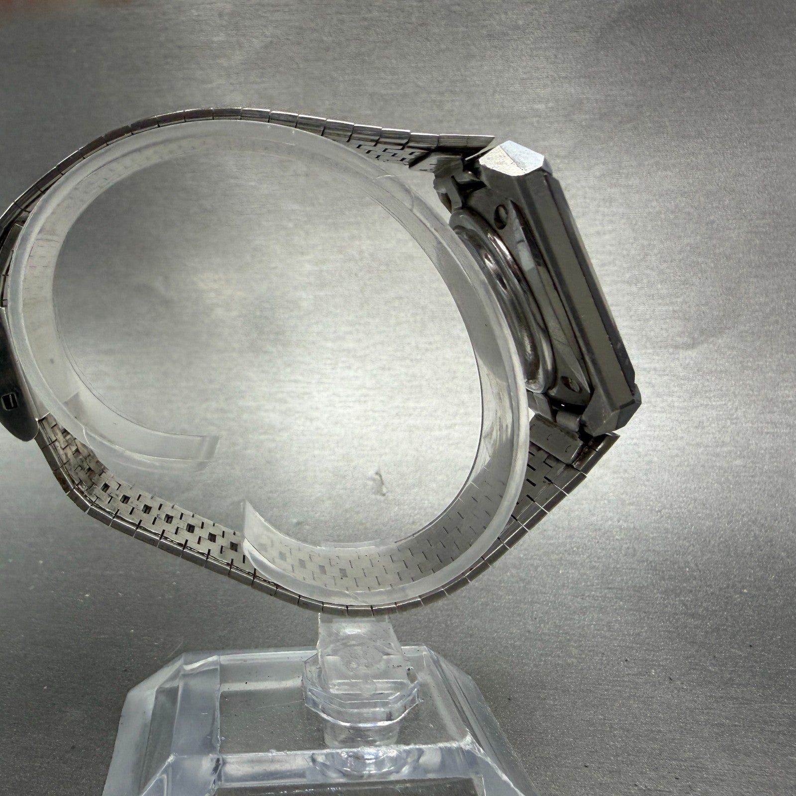 Rado Diastar Watch Men 30mm Black Dial Tungsten Case Date Rectangle New Battery9