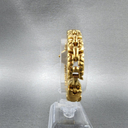 Seiko Watch Women 20mm Champagne Dial Gold Tone Round 1n001c70 New Battery7
