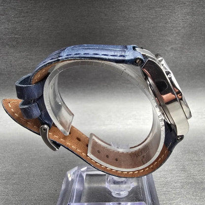 Bulova Marine Star Chronograph Watch Women 30mm MOP Dial Silver 96R30 New Batt8