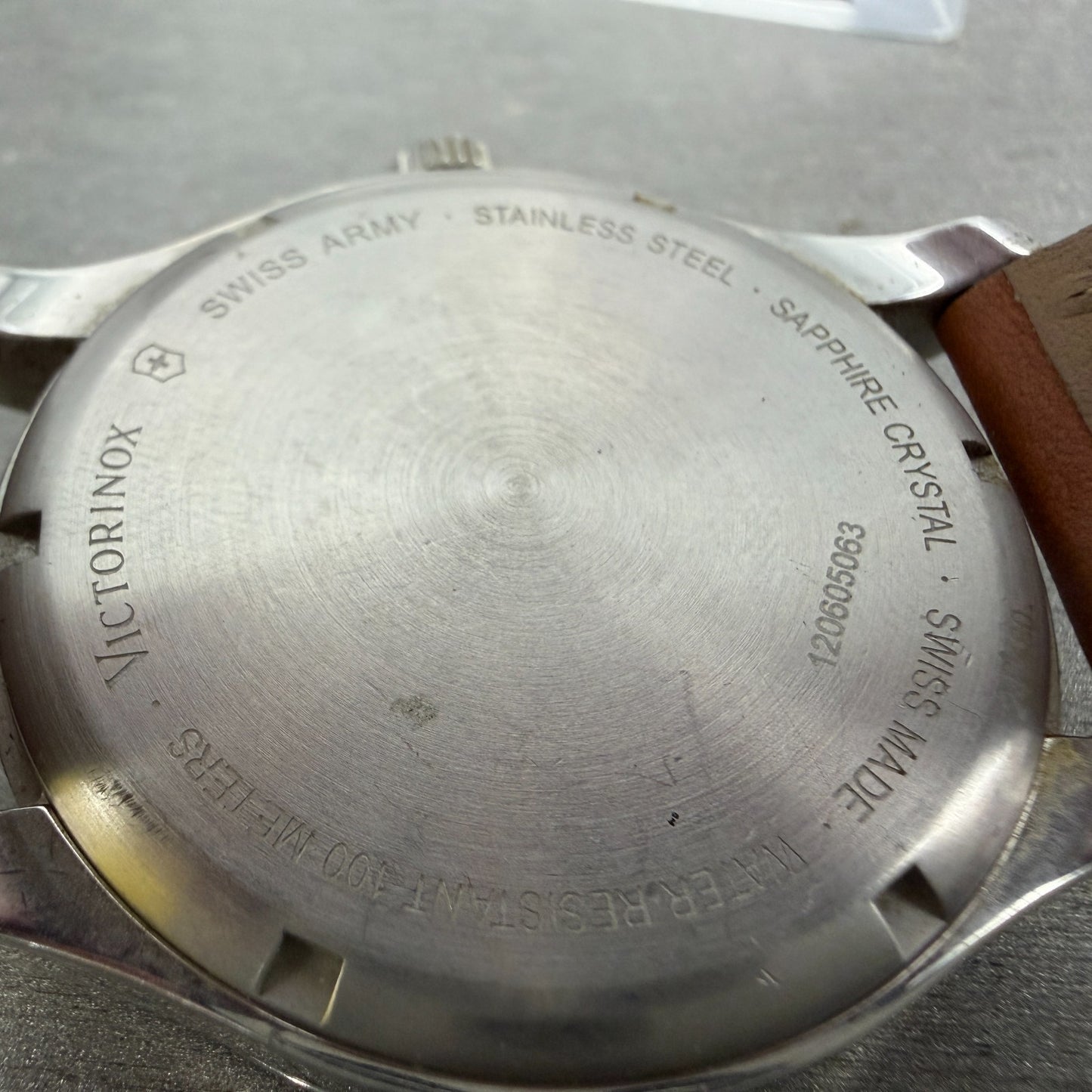 Victorinox Swiss Army Alliance Chronograph Watch Men 42mm Silver Dial Steel Runs9