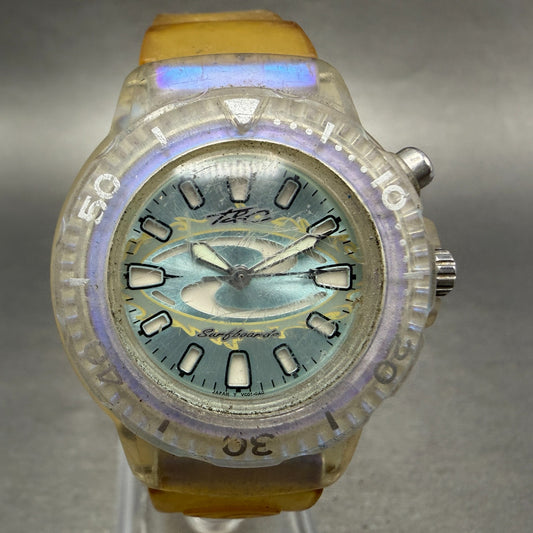 Orient Town & Country Dive Watch Women 34mm Blue Dial Clear Round New Battery0