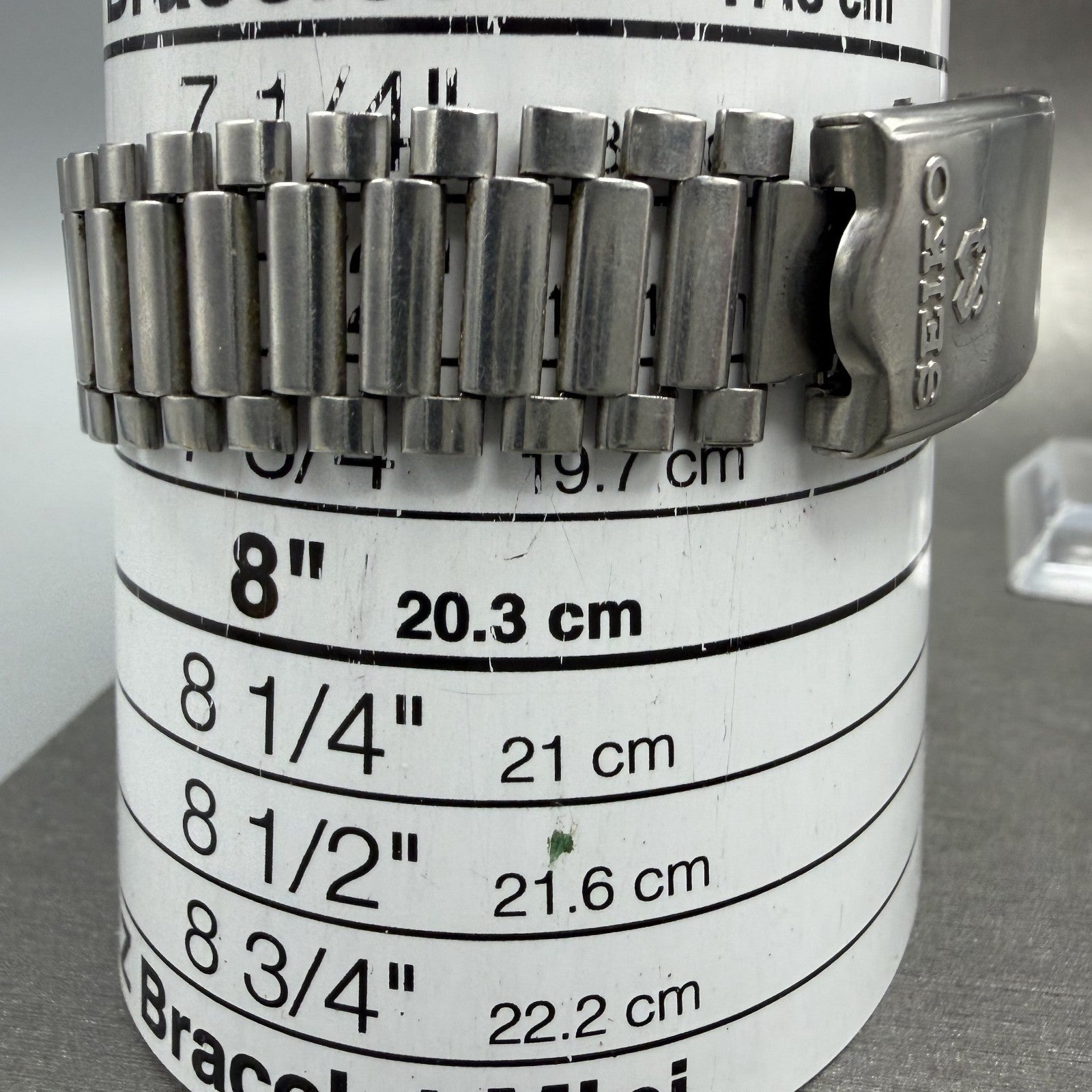 Seiko SQ Railroad Approved Watch Men 34mm White Dial Steel Daydate New Battery10