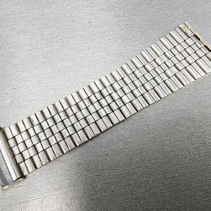 Bulova Accutron Watch Band 19mm Gold Tone Stainless Steel MISSING ONE END LINK15