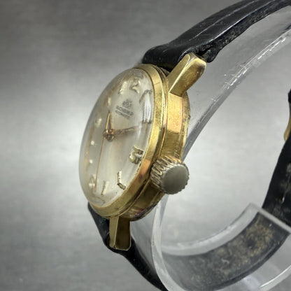 Bucherer Automatic Watch Women 23mm Silver Dial Gold Plated Runs Vintage2