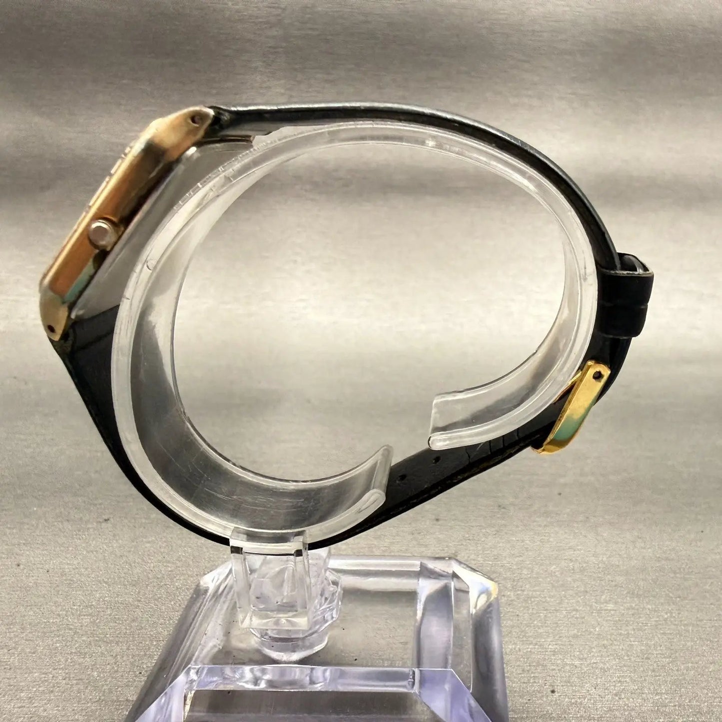 Citizen CQ Watch Men 27mm Gold Dial Gold Tone Rectangle 2830-262841 New Battery6