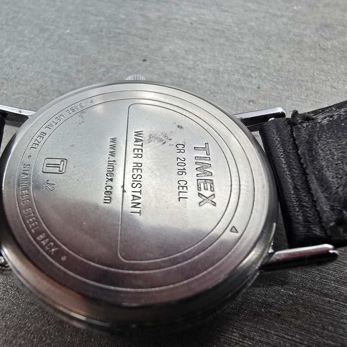 Timex Indiglo Watch Men 34mm White Dial Silver Tone Round New Battery VTG9