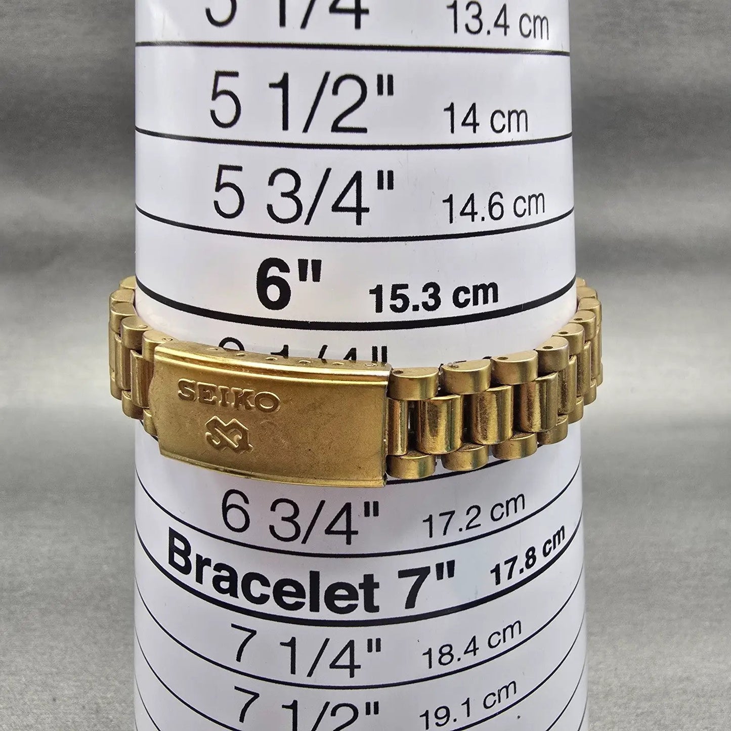 Seiko SQ Watch Women 24mm Gold Dial Gold Tone Daydate Round 3Y03-0160 New Batt9