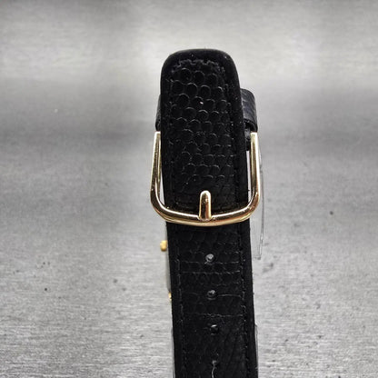 Citizen CQ Watch Men 25mm Black Dial Gold Tone Rectangle 5130-K02627 New Battery7