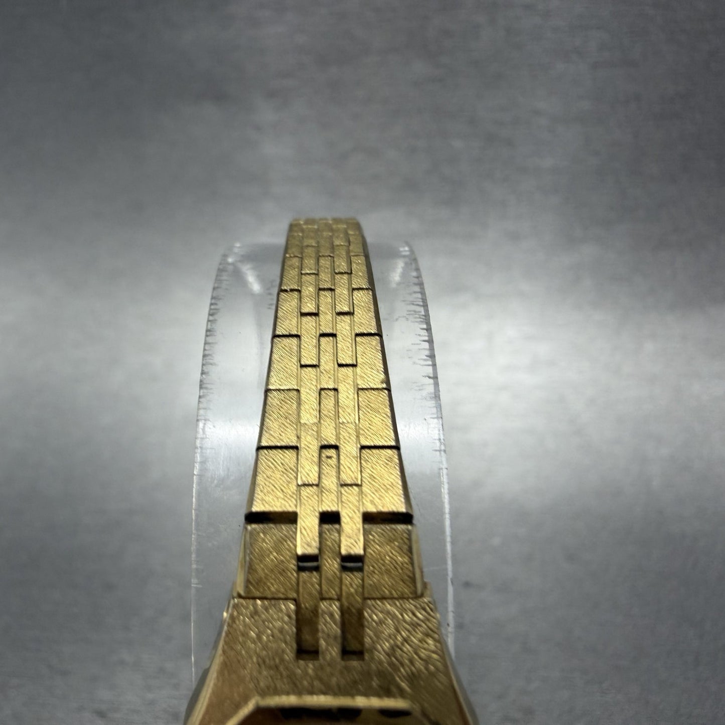 Seiko Watch Women 17mm Champagne Dial Gold Tone Rectangle 2C205749 New Battery4