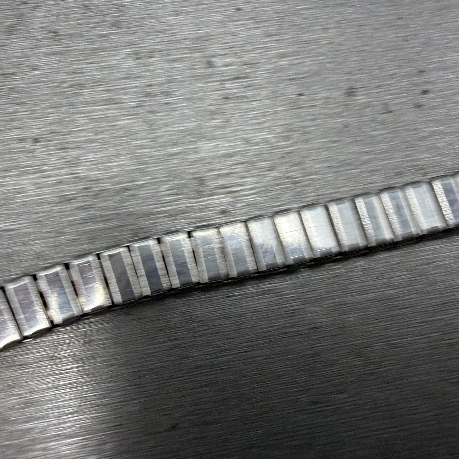 Navjo Sterling Silver Watch Band Tips Black Stones Inserts 10mm Vintage Ladies8