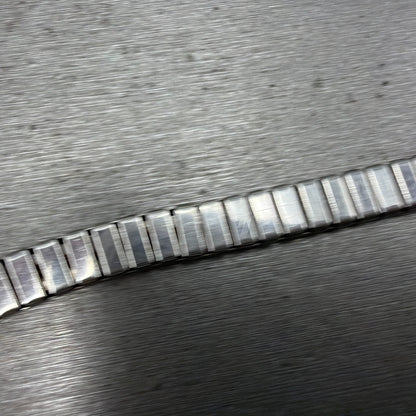 Navjo Sterling Silver Watch Band Tips Black Stones Inserts 10mm Vintage Ladies8