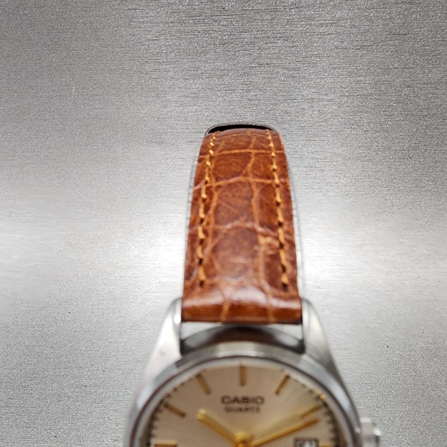 Casio Watch Women 26mm Champagne Dial Silver Tone Date LTP1175 New Battery4