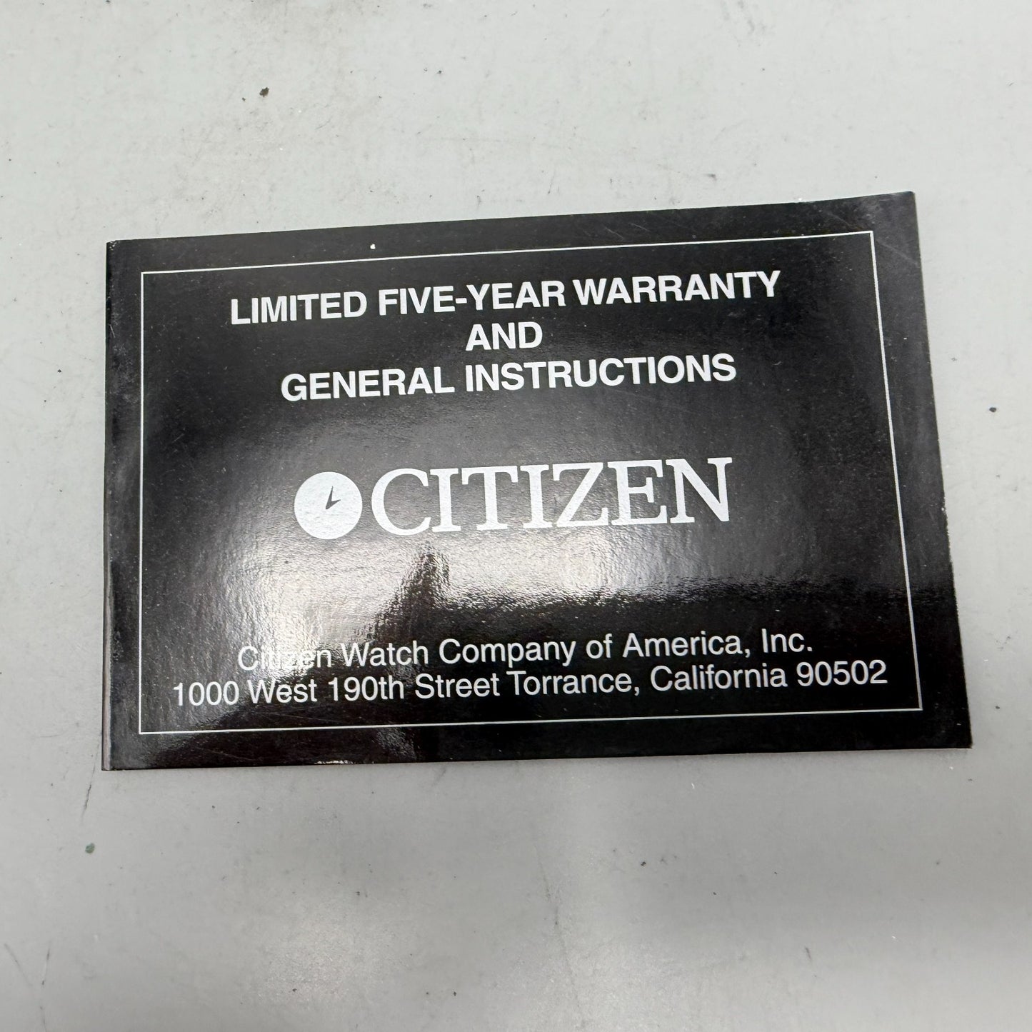 Citizen Presentation Watch Box Case Gray Cardboard Round 2000's 2010's1