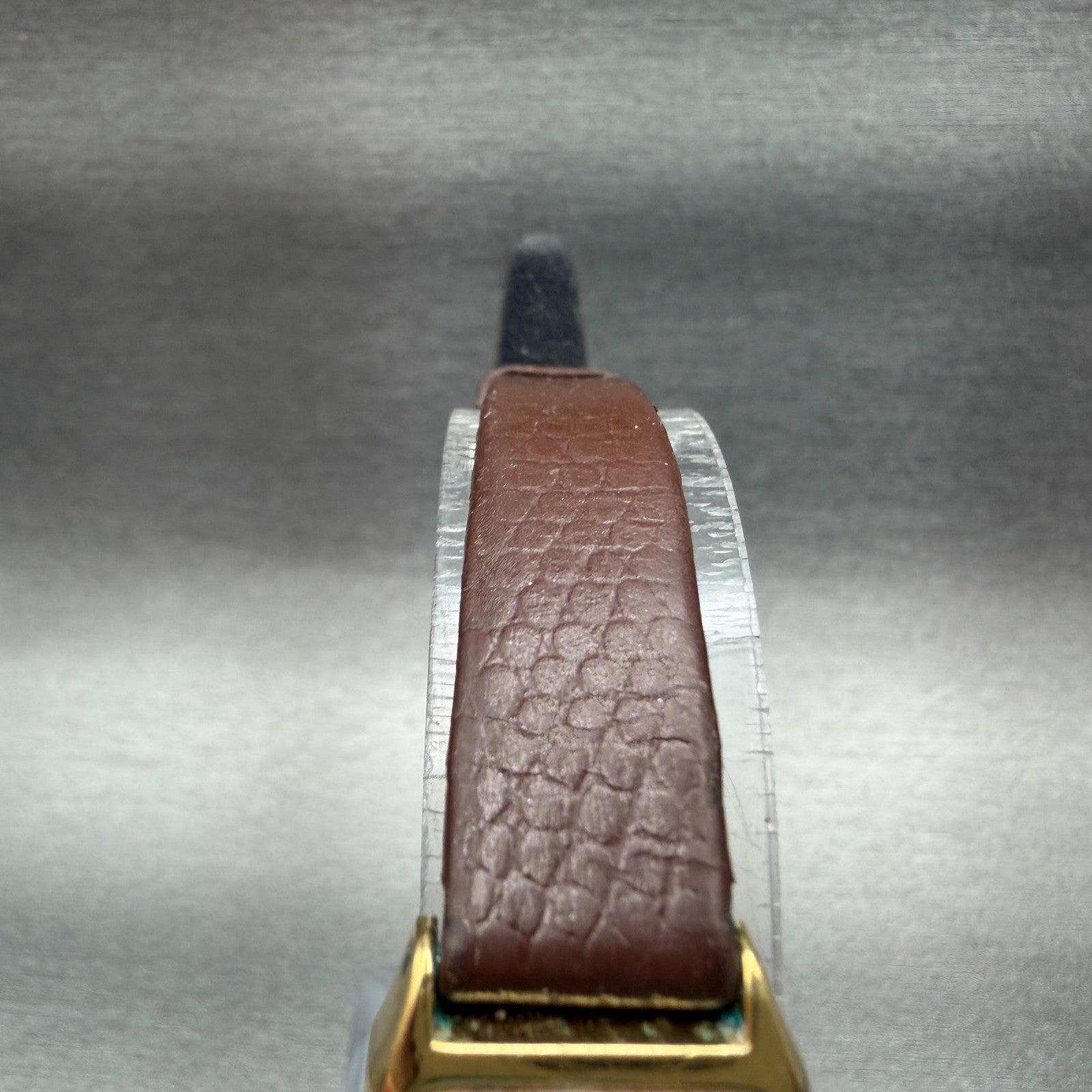 Seiko Tank Watch Women 17mm Champagne Dial Gold Tone 4N00-5129 New Battery4