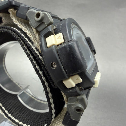 Casio G-Shock DW-002 Watch Men 48mm Digital Black White Round Fox Fire New Batt3