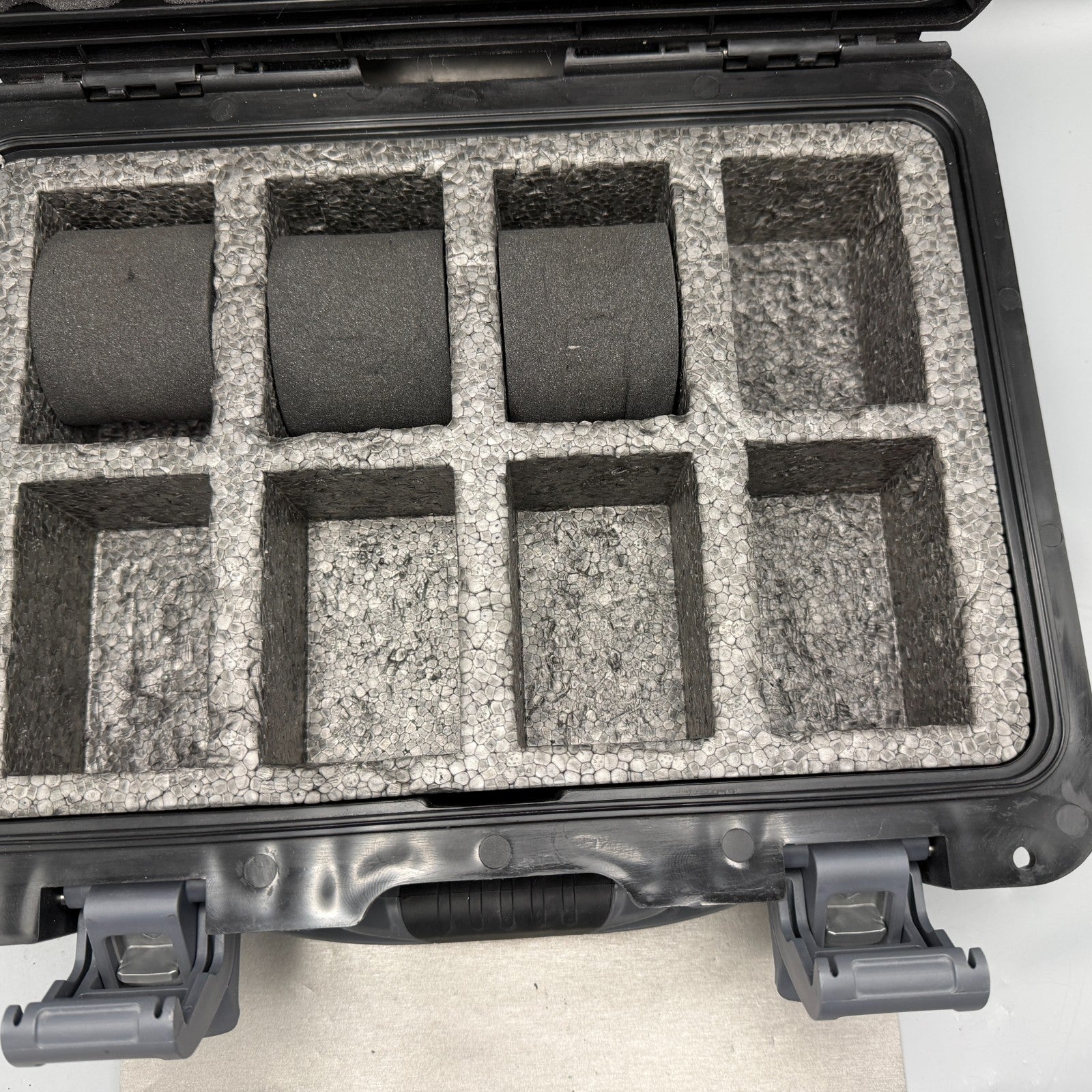 Invicta 8 Slot Watch Case Hard Black Plastic Foam insert Handle Cary Case7