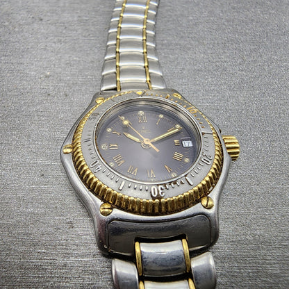 Ebel Discovery Dive Watch Women 29mm Gray Dial Two Tone Date READ!! New Battery2
