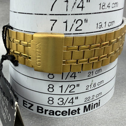 Citizen Watch Men 35mm Gold Dial Gold Tone Round 6031S10344 NOS PARTS Vintage11