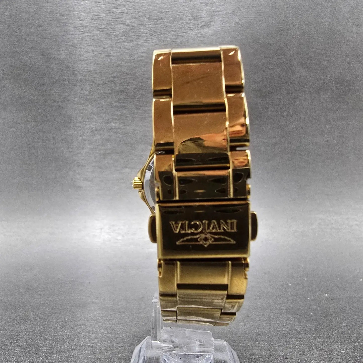 Invicta Angle Heart Watch Women 35mm Champagne Dial Gold Tone 21384 New Battery7