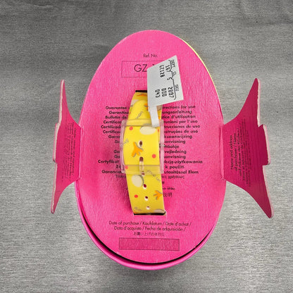 Swatch Special Eggsdream Watch Men 34mm Pink Dial Clear Case GZ128 New Batt NOS9