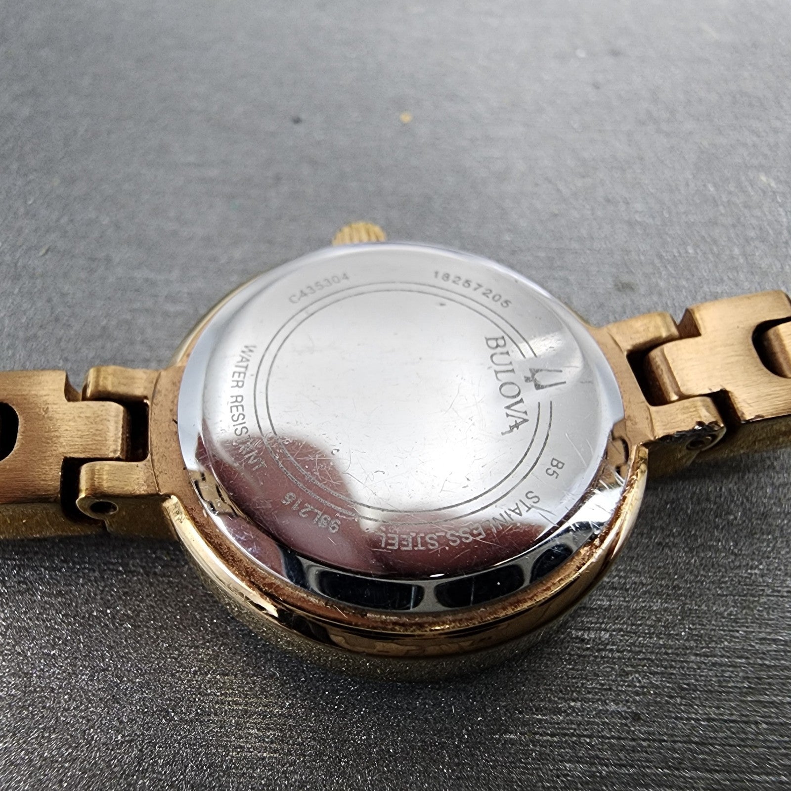 Bulova Crystal Watch Women 22mm MOP Dial Rose Gold Tone Crystal Bezel New Batt10