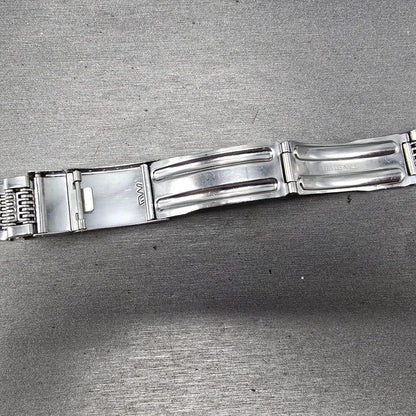 Seiko Lord Maitic Beads Of Rice Bracelet 18mm Stainless Steel XGB062 VTG JDM16