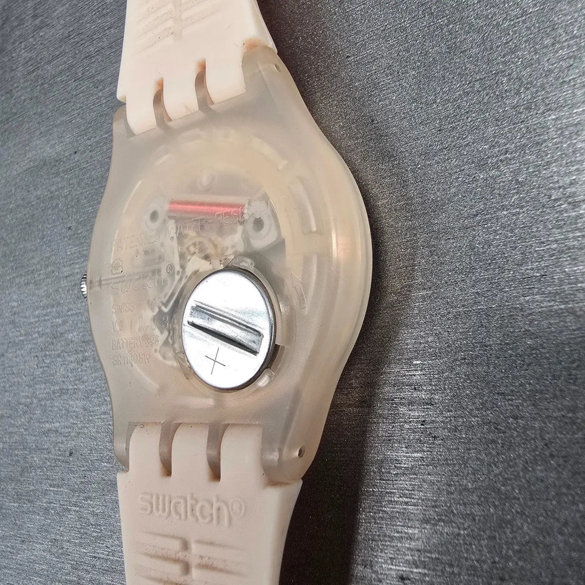 Swatch Rose Rebel Watch Men 41mm Pink Dial Pink Tone Daydate SUOT700 New Batt CH11