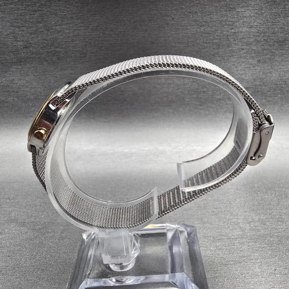 Skagen Watch Women 19mm Silver Dial Two Tone Round 502XSGS New Battery L6