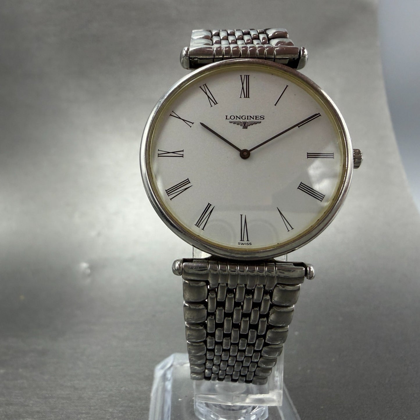 Longines La Grande Classique Watch Men 33m White Dial Steel Round L4.635.4 Works5