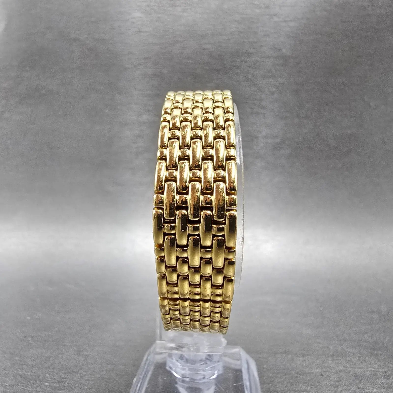 Raymond Weil Fideli Watch Women 24mm Black Dial Gold Plated Date 4702 New Batt8