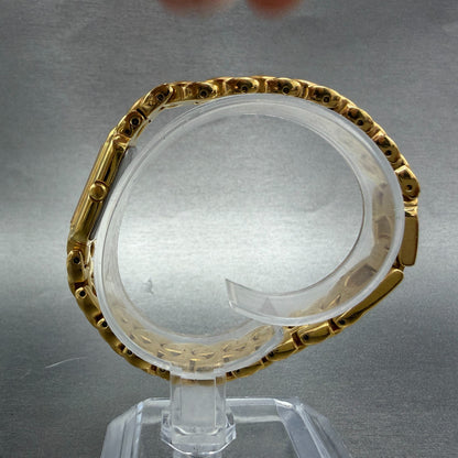 Seiko Tank Watch Women 15mm MOP Dial Gold Tone Rectangle 1F20-0AC0 New Battery6